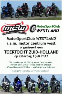 Toertocht MotorCentrumWest | MotorSportClub Westland